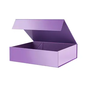 Коробки по разумной цене, персонализированные комплекты детской одежды, подарочные фиолетовые картонные коробки для одежды, упаковка