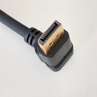 Câble DP de haute qualité 0,8 m, extension à 90 degrés mâle vers femelle, prend en charge 4K 8K pour moniteur d'ordinateur, lecteur DVD