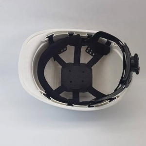 白いヘルメットカスタマイズされたサスペンションcasco segurided産業用エアコンCE EN397 ABS安全ヘルメット - Product Image 4