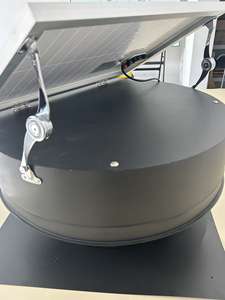 Ventilateur d'extraction industriel de plafond à énergie solaire 25W avec collecteur d'air, système de <span class=keywords><strong>ventilation</strong></span> de toit pour la <span class=keywords><strong>ventilation</strong></span> des cheminées - Product Image 3