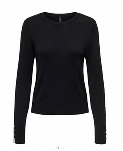 Pull décontracté en maille unie respirant pour femme, col rond, manches longues, coupe classique, haut d'hiver - Product Image 2