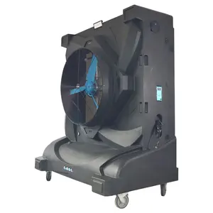 Maximum air volume in this series 48'' 20850 CFM Evaporative Fan Cooling System with Wheels - Easy to Move
