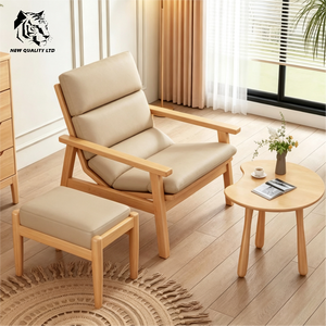 Sofá de estilo rústico de madera y tela, nuevo diseño, muebles para sala de estar, fabricado en China, precio bajo, personalizable, en stock, dropshipping. - Product Image 3