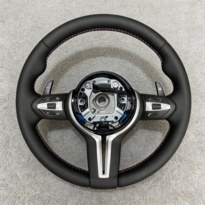 Volante in Pelle M all'Ingrosso Adatto per <span class=keywords><strong>BMW</strong></span> F30 F10 F15 <span class=keywords><strong>F36</strong></span> F01 F20 F22 F25 F31 F32 M3 M4 M5 E70 E71 E90 - Product Image 1