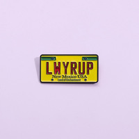 Pin de metal esmaltado al por mayor, broche de la serie de TV Breaking Bad, pin de matrícula de recuerdo, insignia, accesorios de ropa, regalos para fans de películas