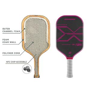 2024 caricata su misura superficie di carbonio 14mm 16mm nucleo di propulsione NFC CHIP accessibile Gen 3 Pickleball Paddle Paddle - Product Image 5