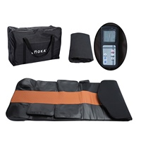 Matelas de massage électrique gonflable à compression intégrale en cuir PU de qualité supérieure avec contrôle de la minuterie, personnalisé par l'usine de Xiamen