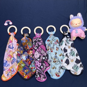 竹/スパンデックス製よだれかけ（動物柄、防ダニ・いびき防止機能付き、保育園・睡眠用、カスタマイズ可能）卸売 - Product Image 1