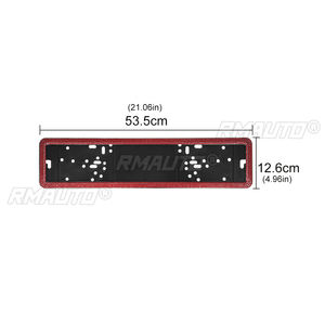 Cadre de plaque d'immatriculation de voiture en acrylique avec diamants pour l'UE, support de plaque d'immatriculation, accessoires extérieurs de voiture - Product Image 6