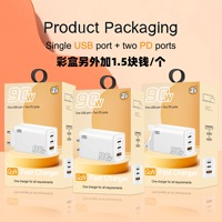 Chargeur rapide multi-ports 90W PD avec prises UK/EU/US, adaptateur de charge rapide pour téléphone portable QC3.0