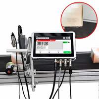 Imprimante à jet d'encre en ligne pour la tête d'impression Ricoh en plastique, métal, verre, code à barres QR et machine d'impression de logo avec numéro de lot
