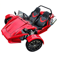 XCEGO Tricycle Électrique à Batterie Haute Vitesse ZTR Roadster Kart de Course Véhicule Sportif Châssis en Acier Certifié CE 2 Places