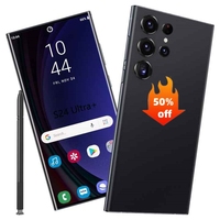 2024 S24 Ultra Octa Core 12GB+512GB Android 6800mAh 4G 5G LTE Double SIM Double Veille Débloqué Caméra Arrière 108MP Charge Rapide 65W