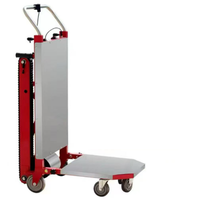 Carretilla Eléctrica para Subir Escaleras de 1000W y 500KG de Capacidad, Batería de Litio de 48V72Ah, Plegable, Motorizada, para Transportar Mercancías