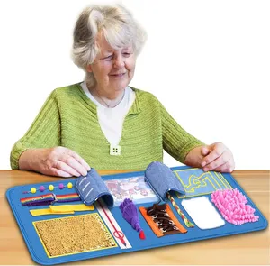 Alzheimers Dementia Products Fidget Blanket For Adults With Dementia Activities For Seniors With Photo Picture Pocket