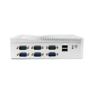 Fanless 12V Mini PC J4125 WIFI3G/4G 6COM 2ALN DDR4 up to 8GB MASATA+SATA Win10 Watchdog mini industrial computer