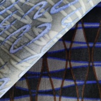Tissu imprimé en coton polyester 100% de haute qualité pour sublimation tricoté en chaîne écologique pour accessoires et vêtements de voiture