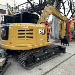 Nueva llegada: Excavadora retroexcavadora de orugas usada, modelos CATT 307E2 308E2, pocas horas, motor original, buen precio, bomba de engranajes, PLC 2021 6.9 - Product Image 3