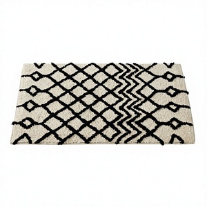Modern Custom Eco-Friendly Floor <b>Bath</b> <b>Mats</b> Wholesale Quick Dry Designer <b>Bath</b> Rugs Cotton Chenille Machine Made Rust Color Style - Product Image 1