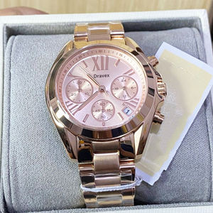 Lü<span class=keywords><strong>ks</strong></span> üç saniye el paslanmaz çelik kızlar için Quartz saat tasarımcı moda M-K-S izle kol saati kadın saatler - Product Image 6