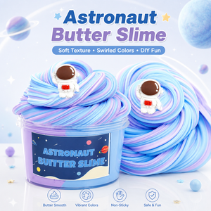 Amz, doble Color, alto valor de Color, traje de limo, plastilina de arcilla, juguete, lodo de aceite amarillo, pegamento de burbujas de astronauta para comercio exterior - Product Image 1
