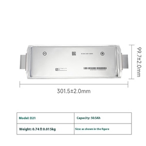 แบตเตอรี่แบบซองเก็บพลังงานคุณภาพสูงชนิดโซลิดสเตท D21 3.7V 50.5Ah แบบกำหนดเองได้ สำหรับเรือ - Product Image 3