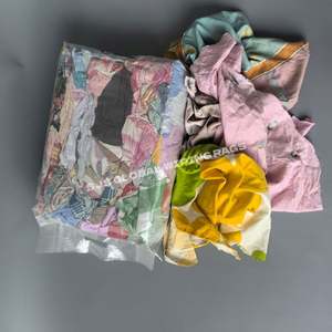 Trapos de Limpieza de Algodón 100% de Colores para Uso Industrial, 5KG, 10KG, 25KG, 100KG de Trapos Reciclados de Colores - Product Image 1