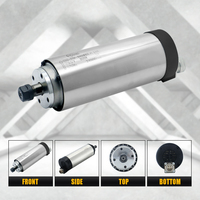 Moteur de broche rond à refroidissement par eau HLTNC de haute qualité et haute vitesse, 24000 tr/min, ER11, 800W, pour machine de fraisage CNC