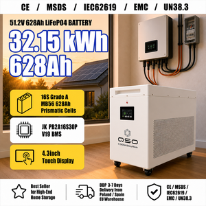 แบตเตอรี่ลิเธียม Lifepo4 ของโ<span class=keywords><strong>ป</strong></span>แลนด์ 51.2V 628AH 32.2Kwh 4ngry.pl Pl 4nrgy 32kwh ชุดแบตเตอรี่ 48V สำหรับระบบกักเก็บพลังงานแสงอาทิตย์ภายในบ้าน - Product Image 1