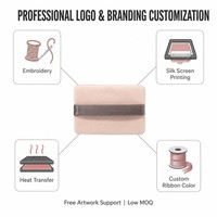 JLY Houpette carrée en velours avec sangle de maintien en satin, 20 couleurs, correspondance Pantone, OEM, marque privée, pour poudre libre et fixatrice