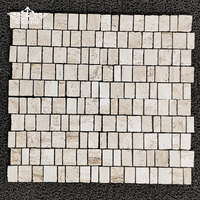 GOLDTOP fournit des mosaïques de sol en marbre Arabescato travertin sur mesure pour les entrées de boutiques et les halls d'hôtels.
