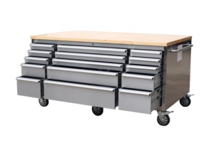 Boîte <span class=keywords><strong>en</strong></span> acier inoxydable de 72 pouces, robuste, 15 tiroirs, portes coulissantes, roues de patins <span class=keywords><strong>en</strong></span> ligne, ODM/OEM/personnalisation prise <span class=keywords><strong>en</strong></span> charge - Product Image 2