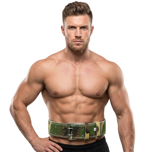 Lightweight High Quality Pure Cowhide Leather Heavy Duty Adjustable 4 Inch Strong Non-Slip Buckle Weightlifting <b>Belt</b> for Gym - Product Image 1