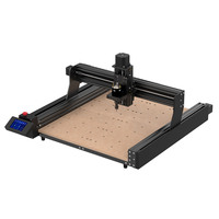 Deux arbres TTC450 bureau en aluminium CNC routeur Machine zone de travail 460*460mm 3 axes PCB bricolage pour métal et bois