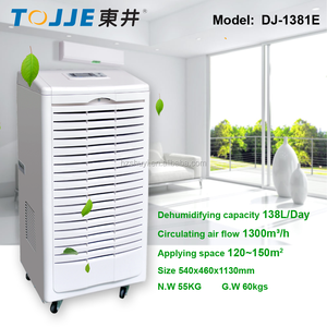 Deshumidificador Comercial TOJJE 130L/D, Deshumidificador Portátil para Uso Doméstico y de Oficina, Aire Acondicionado - Product Image 3