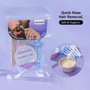 Kit de Cera Depilatoria Nasal de Fusión Rápida, Apto para Microondas, Personalizable, para Hombres y Mujeres, Cera Brasileña, Cera Corporal, Palitos Aplicadores de Cera Nasal - Product Image 3