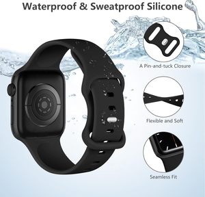 Bracelet Sport en Silicone Souple Respirant Orange en Acier Inoxydable pour Apple Watch Bracelet Ultra Élégant <span class=keywords><strong>Fit</strong></span> 49mm 45mm Série 10 \ 9 \ 8 \ 7 - Product Image 3