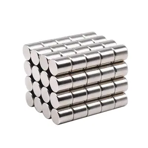 Magnet industri Magnet bentuk kustom silinder bulat Neodymium permanen kuat Super besar