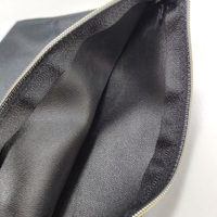 Sac à fermeture éclair en satin noir personnalisé, directement de l'usine, sac à fermeture éclair en satin épais, pochette de rangement cosmétique de voyage, emballage