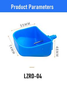 LZRD-04 Yeni Otomatik Islak/Kuru Tavşan Besleyici Tavşan Kafesi Suluk Plastik Genel Suluk Çiğneme Korumalı Tasarım - Product Image 3