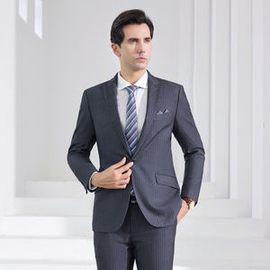 ชุดสูทผู้บริหารชายแบบคลาสสิกสำหรับงานโรงแรม ชุดเบลเซอร์และกางเกงสำหรับพนักงานต้อนรับในสำนักงาน - Product Image 2