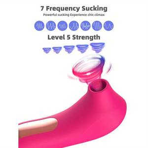 Rechargeable 7 Mode Clitoral G Spot <b>Vibrator</b> with Nipple Stimulator Silicone Adult Toy for Women - Product Image 2
