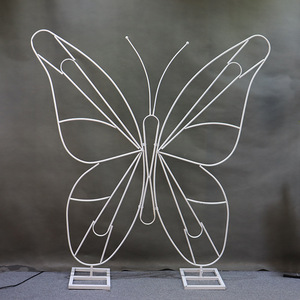 Butterfly <b>Backdrop</b> Stand Metal Diy Wedding Arch <b>Frame</b> Giant Butterfly Arch Stand for Wedding Birthday Party Ceremony Decoration - Product Image 3