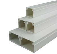 Goulotte de câble en PVC noir Conduits de câblage Upvc Système de gestion des câbles de canal