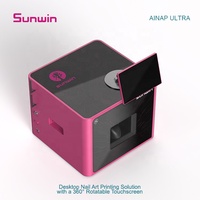 Distributeur automatique de nail art IA, imprimante à ongles personnalisée 360 °   Machine d'impression d'art des ongles intelligente à écran tactile rotatif