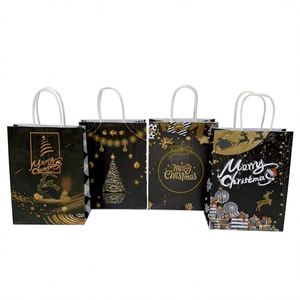 KUAIMA Christmas Portable Kraft Paper <b>Bag</b> Merry Christmas Decoration Supplies Christmas Series Xmas Party Gift <b>Bags</b> Tote <b>Bags</b> - Product Image 6
