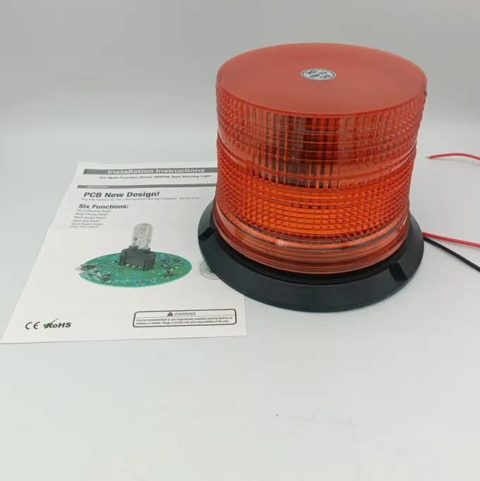 Dc 12-48 Voltage Krachtige Zware Vrachtwagen Veiligheid Xenon Buis Strobe Lamp Amber Wit Knipperend Waarschuwingsbaken Licht