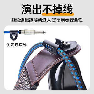 Cerradura de correa para guitarra, plástico con revestimiento mate, duradera, para guitarra acústica y bajo, piezas de instrumentos de cuerda - Product Image 4