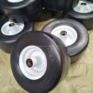 13x6.50-6 <span class=keywords><strong>semi</strong></span> pneumatique pneu lisse roue en caoutchouc lisse motif pneu 13x650-6 - Product Image 5