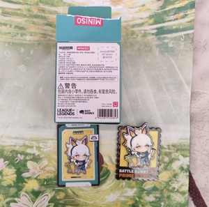 Vente en gros d'aimants de réfrigérateur à double couche, co-marqués League of Legends, en forme de personnage, en boîte mystère, mignons, pour la décoration de la maison, objets de collection, cadeaux - Product Image 6